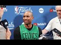 Al Horford: Job Not Done with Celtics Up 3-0 in NBA Finals | Practice Interview