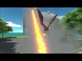 Fly Away from Golden Dragon - Animal Revolt Battle Simulator
