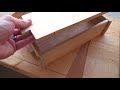 Beginning Japanese Woodworking || Making a Chisel Box