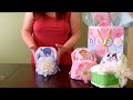 How to make a Diaper Cake -Small Bassinet for baby shower