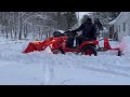 What is the Best Snow Plowing Implement for your Subcompact tractor?