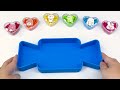 Satisfying Video l How To Make Rainbow Milk Bottle Bathtub into Mixing Beads Cutting ASMR