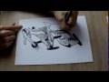 Speed Drawing - Abstract doodle #12 HANDS