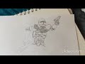 Speed drawing of a clone trooper