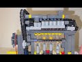 Double Trouble Two Unique Compact Lego Technic Engine SOHV and DOHC with Functioning Camshafts