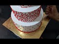 3 Tier Elegant And Pretty Wedding Anniversary Cake | Beautiful Fresh Flower Wedding Anniversary Cake