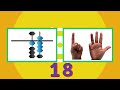 Abacus Vs Finger Abacus Counting Numbers 0 to 20 - ABC Tube Tv