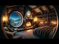 Tranquil Hobbit Haven for Ultimate Slumber | Crackling Fireplace and Winter's Embrace
