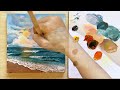 How to paint  a Seascape step by step? 🌊
