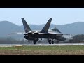 USAF F22 Raptors performing low fly-by & close up landing!