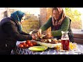 Authentic Family Recipes: Grandmothers Cooked Different kind of Kebabs on the Mangal.