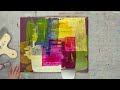 abstract acrylic painting with liquid acrylic colours and different tools | simply painting