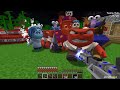 JJ and Mikey buried From SCARY Joy Disgust Fear Anger Inside Out 2 and paw patrol in minecraft