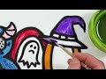 Halloween Compilation Drawing, Painting and Coloring for Kids & Toddlers | Watercolor Paints