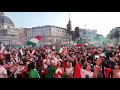 Italia-Spagna, la carica di Piazza del Popolo durante l'inno
