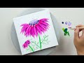 (644) Pink cosmos flower | Cool Painting Hacks | Art Ideas for beginners | Designer Gemma77