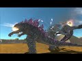 Mecha skullcrawler VS. Godzilla X kong! - Animal Revolt Battle Simulator