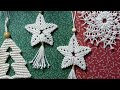 Christmas Star with a Tail DIY Macrame Christmas Tree Ornaments