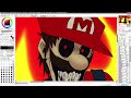 [FNF] Mario's Madness v2 | Starman Slaughter | SpeedPaint!