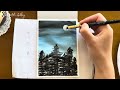 Acrylic Painting Step_By_Step Tutorial For Beginners ll Painting And Relaxing Music