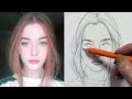 Loomis Method Portrait Face:How to Draw a Face beginners tutorial