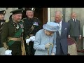 The Queen cracks jokes with Prince Charles in Scotland