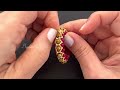 Beaded Hoop earrings || DIY Beaded earrings
