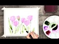 Paint Tulips in 3 Easy Steps! How to Paint Loose Watercolor Tulips!