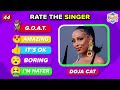 RATE THE SINGER 😍🤮 2024 Most Famous Singers Tier List | Music Quiz Challenge
