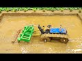 DIY tractor mini plough machine science project | how to load & transport heavy truck | @SunFarming