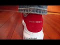 On Feet - Alexander McQueen Men's Oversized Sneakers White/Red @hotcrateshop