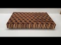 tumbling block end grain cutting board how to make it