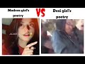 Girls Heart Broken Shayari/ Heart Broken Status😂/modern girl poetry vs desi girl poetry