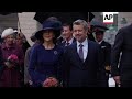 Danish royal family arrive at Parliament, a day after King Frederik X takes throne