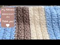 Crochet: beautiful BLANKET stitch tutorial - Little boy blue