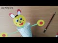 How to make a paper puppet toy|| Easy and funny cup toy|| Diy Moving cup toy||