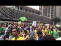 Protesto em S.P., Brasil - 15 de março de 2015 - 60FPS HD