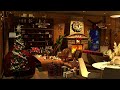 Cozy Christmas Coffee Shop Ambience 4K🎄Christmas Jazz instrumental Music for Relax, Study, Sleep