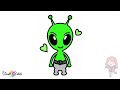 How to Draw an ADORABLE Alien