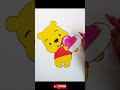 How to Draw Winnie the Pooh Bear Easy || Kids Drawing || Easy step by step tutorial video !