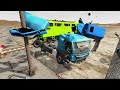Flatbed Trailer Mercedes Cars Transportation with Truck - Pothole vs Car #17 - BeamNG.Drive
