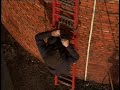 Fred Dibnah laddering a chimney (Part 1)