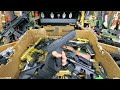 Box of Weapon Toys ! Firearms, Sharp Knives, Handcuffs, Binoculars, Nunchuck Equipment