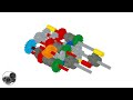 4k Lego Technic 7 Speed Sequential Gearbox w Reverse Neutral and Drive Stepper Tutorial Instructions