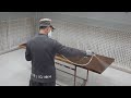 Process of Mass-Production Tables from Giant Pine Trees. Solid Wood Furniture Factory in Korea