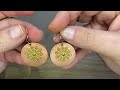 How to Make Simple Layered Earrings with Gilders Paste Wax by Deb Floros