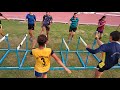 Hurdles drills for mobility and agility