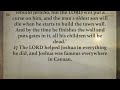 Holy Bible Audio: JOSHUA 1 to 24 - With Text (Contemporary English)