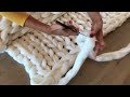 DIY : How to hand knit an extra chunky merino blanket with ComfyWool