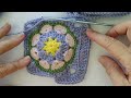 How to Crochet a Mandala Dandelion Blanket Part 11 (Granny Square_2)